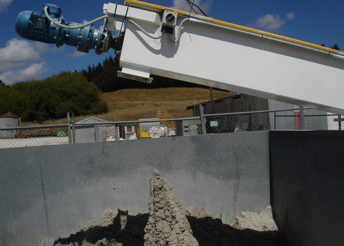 無軸螺旋輸送機現(xiàn)場