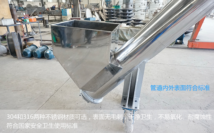  不銹鋼螺旋輸送機(jī)能用在食品行業(yè)么？
